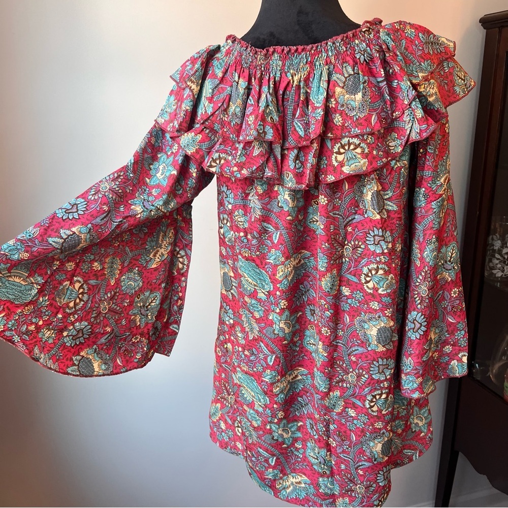 NWT EARTHBOUND Vibrant Floral Tunic
